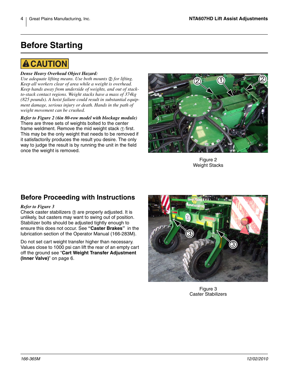 Before starting, Before proceeding with instructions | Great Plains NTA607HD Operator Manual User Manual | Page 4 / 12