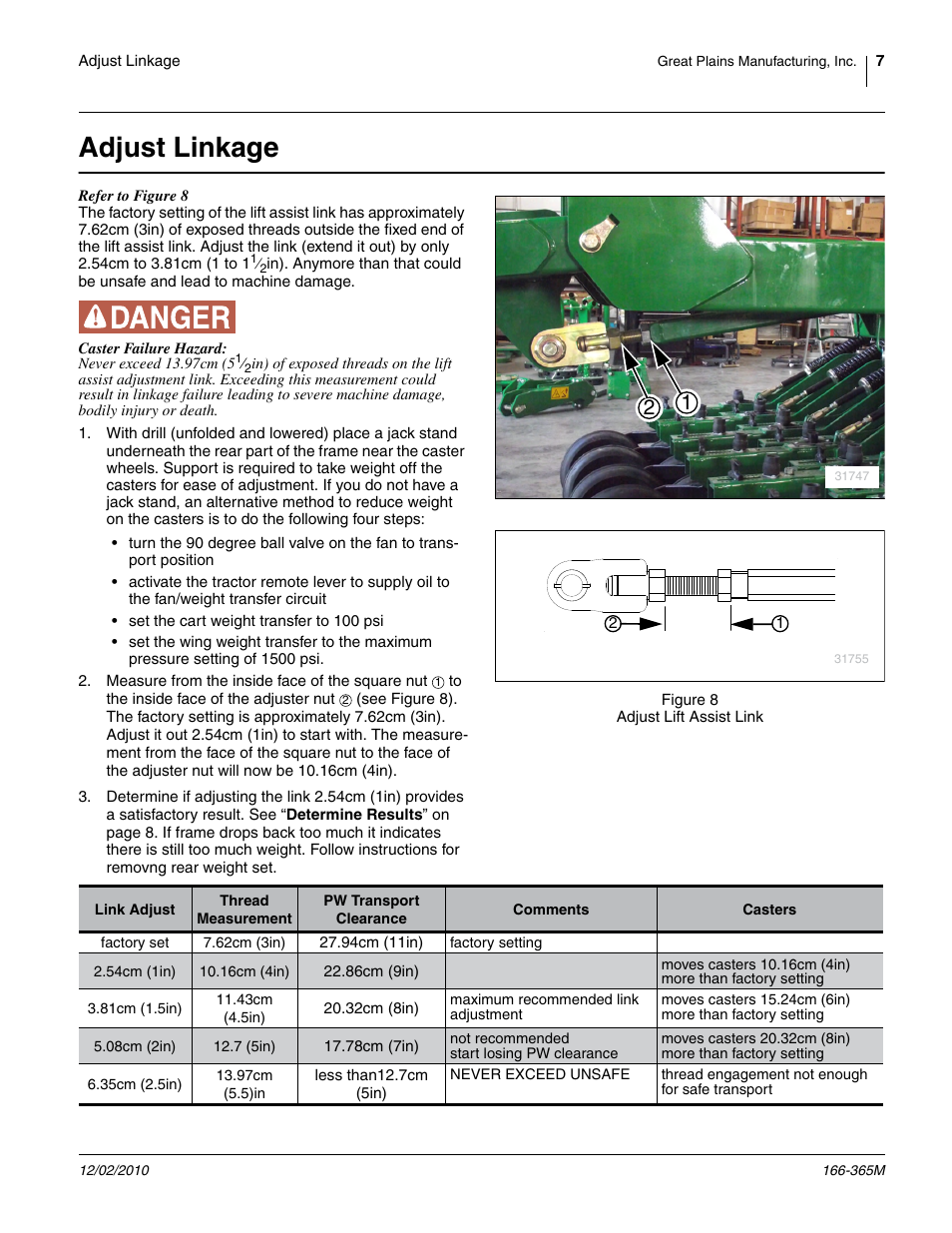Adjust linkage | Great Plains NTA607HD Operator Manual User Manual | Page 7 / 12