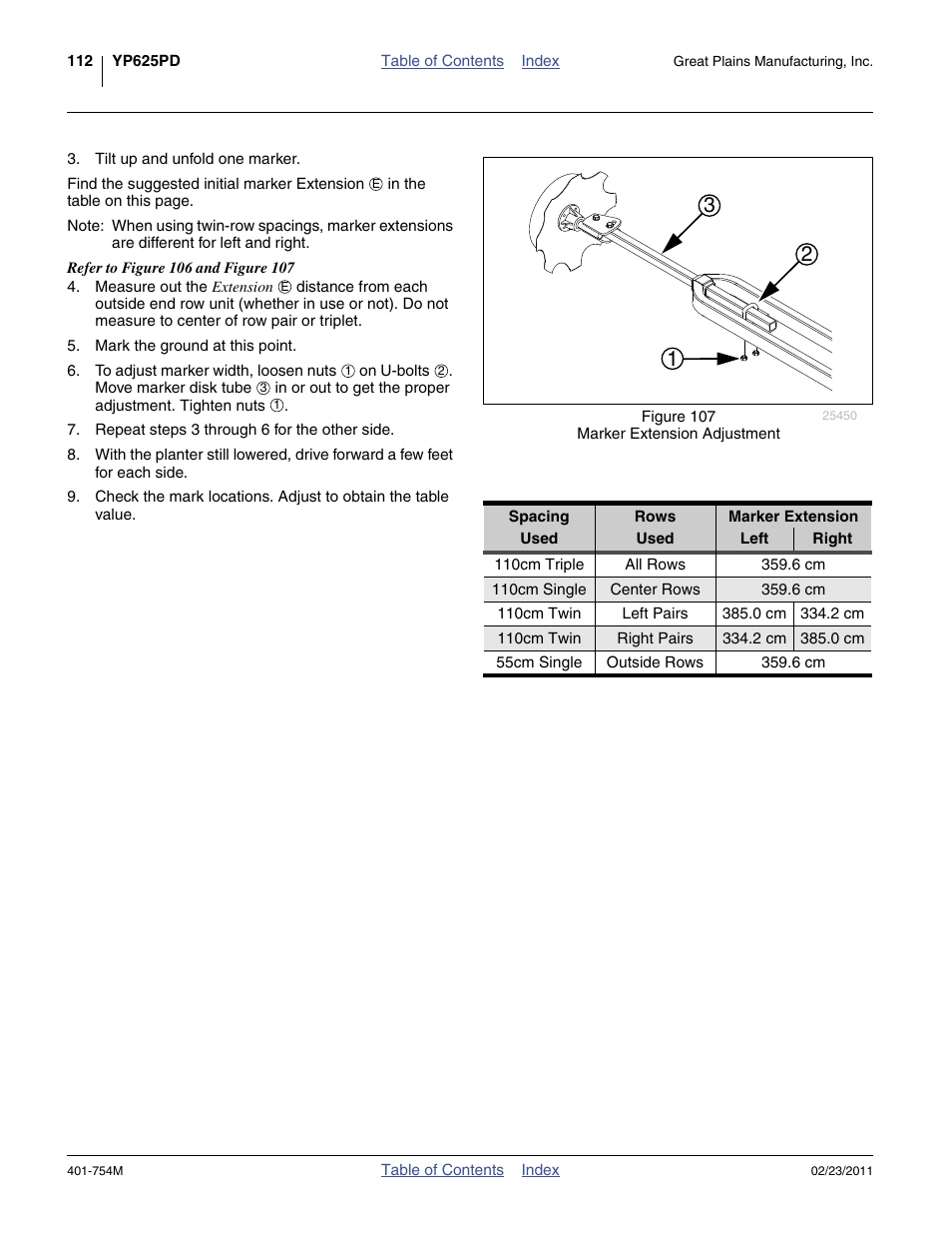 Great Plains YP625PD Operator Manual User Manual | Page 116 / 126