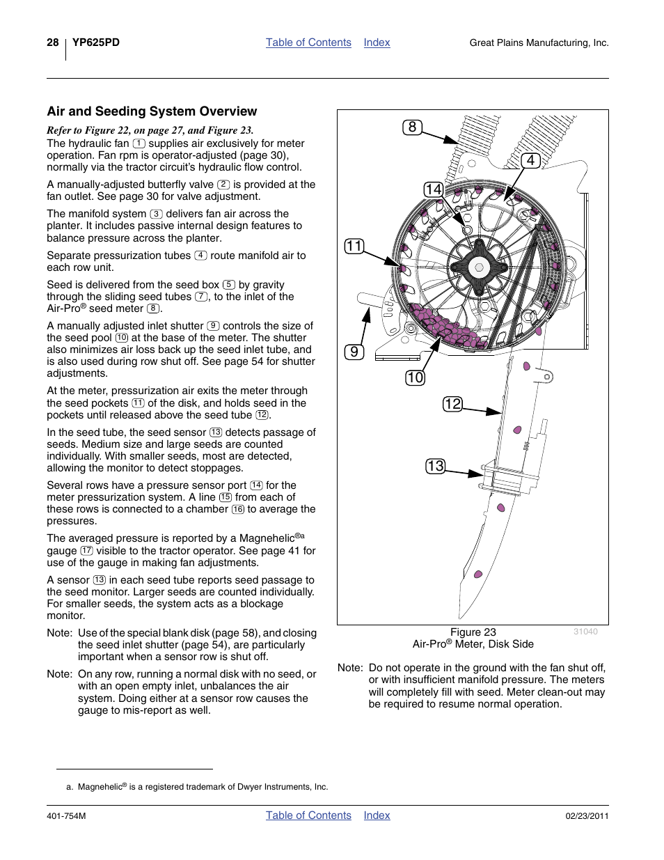 Air and seeding system overview | Great Plains YP625PD Operator Manual User Manual | Page 32 / 126