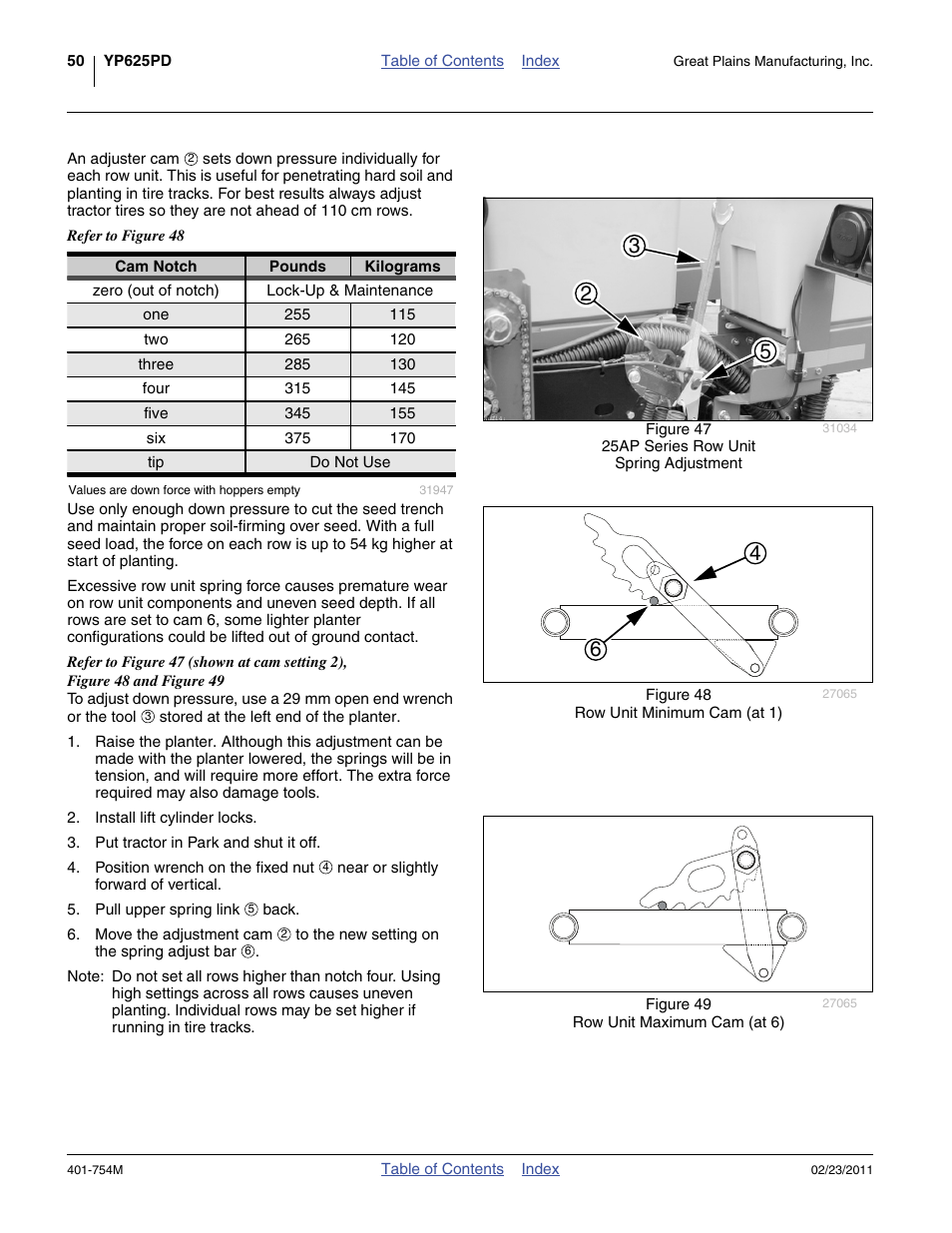 Great Plains YP625PD Operator Manual User Manual | Page 54 / 126