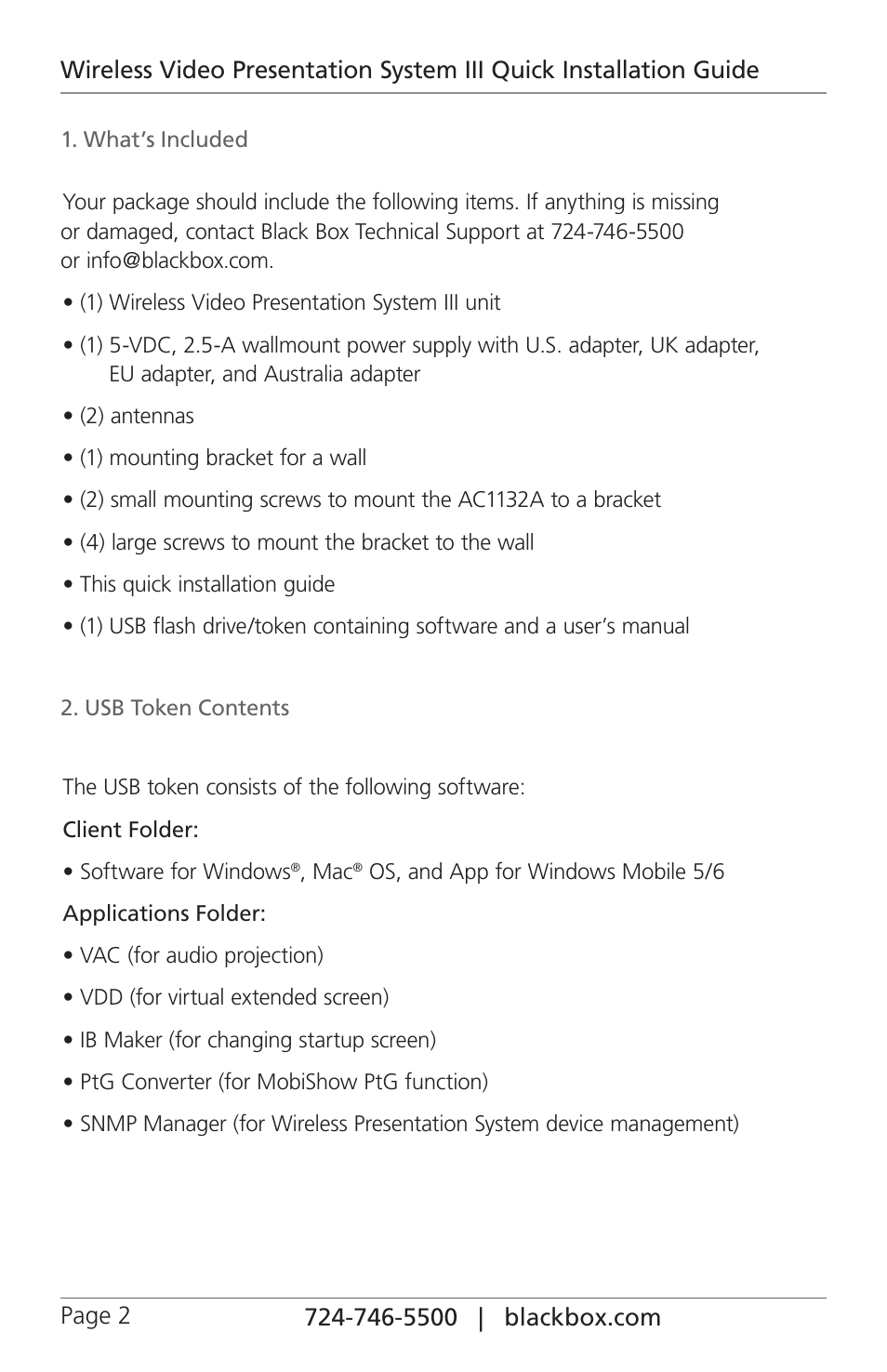 Black Box AC1132A User Manual | Page 2 / 12