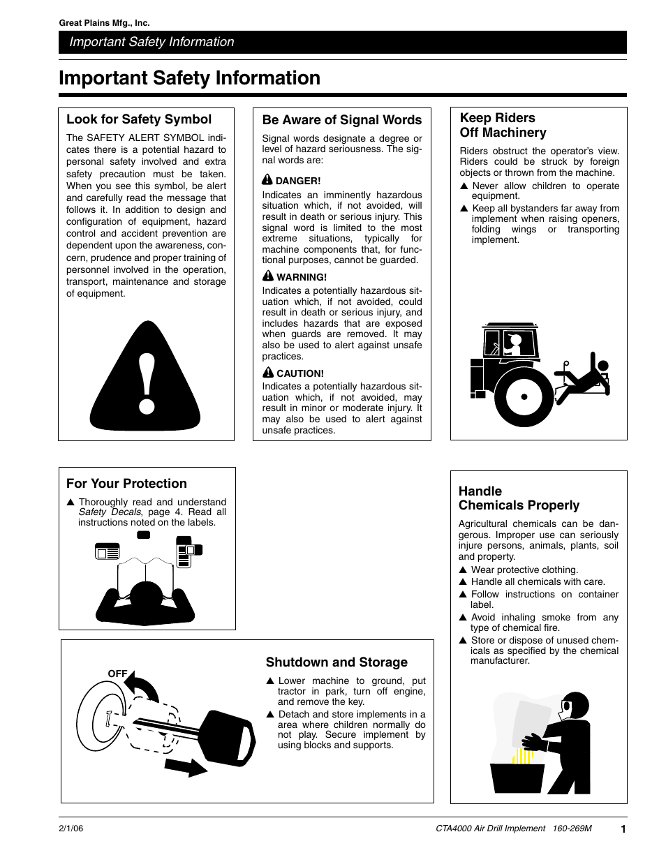 Important safety information | Great Plains CTA4000 Operator Manual User Manual | Page 3 / 35