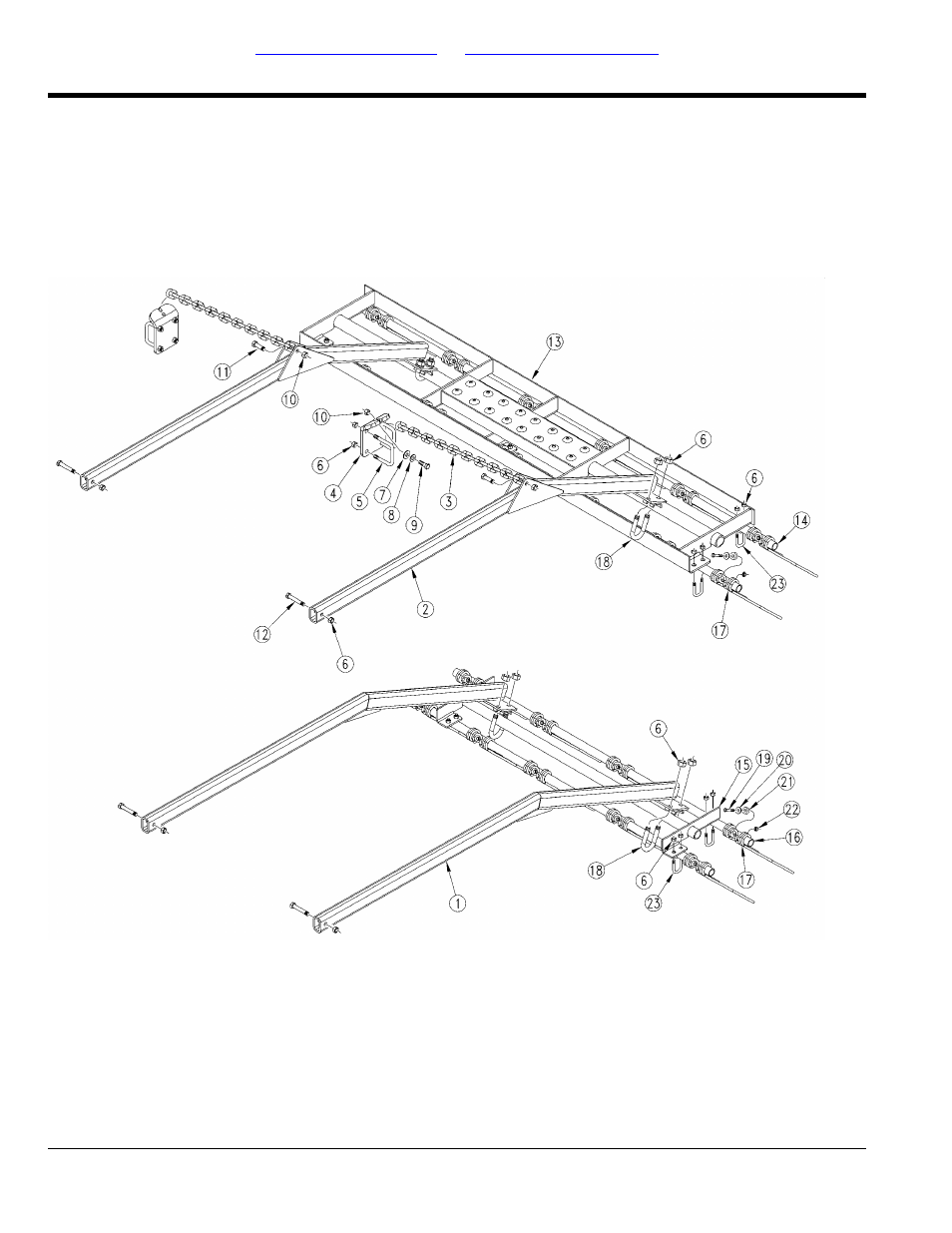 Harrow, Table of contents part number index harrow | Great Plains NTA2000 Parts Manual User Manual | Page 100 / 124