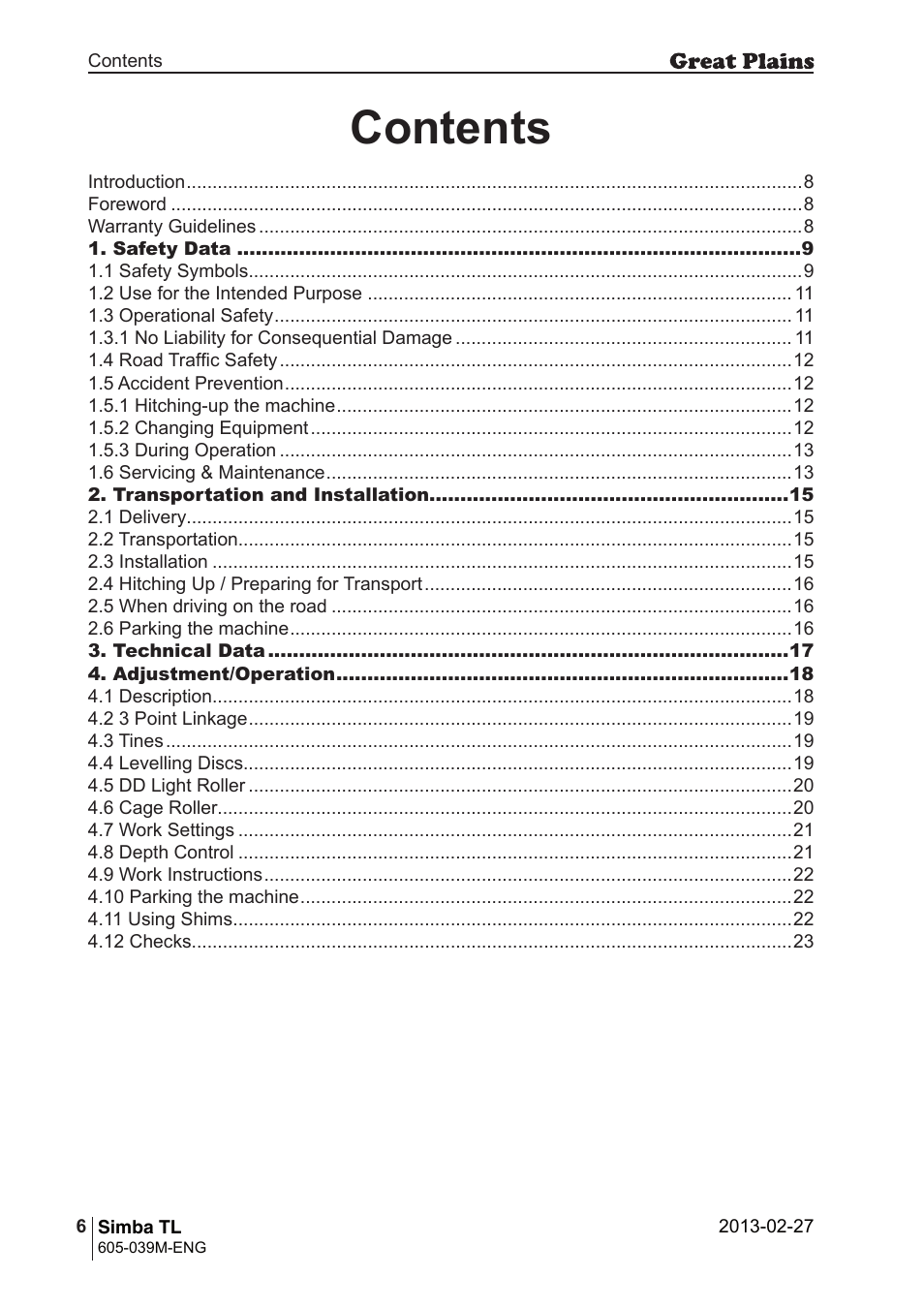Great Plains TL350 Operator Manual User Manual | Page 6 / 32