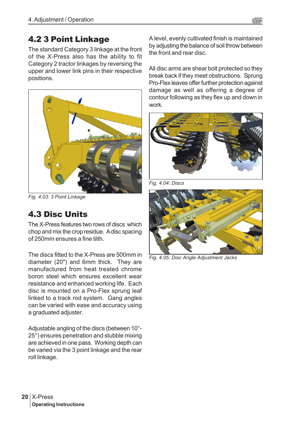 3 disc units, 2 3 point linkage | Great Plains P14174 Serial No 12213 User Manual | Page 20 / 34