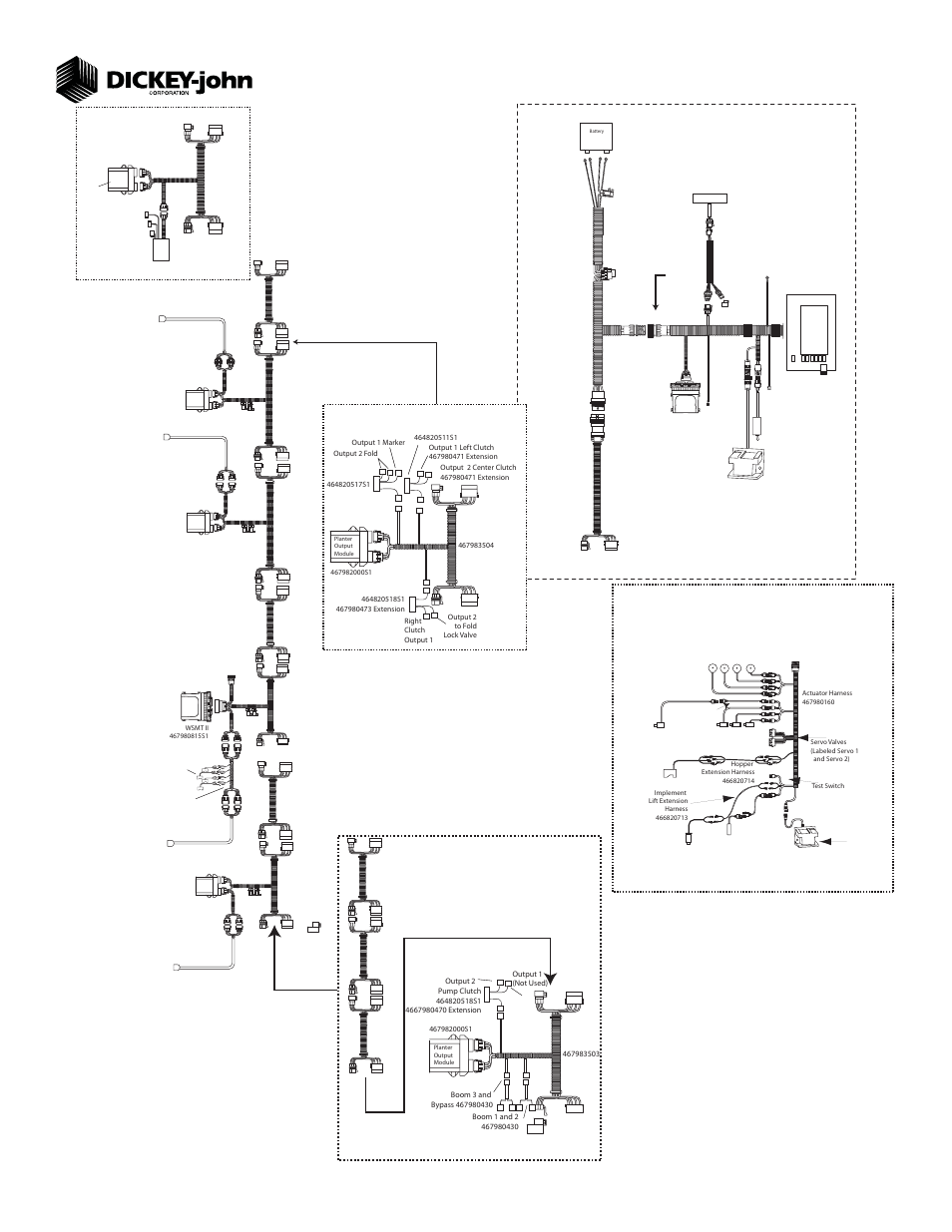 Quick setup guide for intelliag model yp40 10, System component installation, Fertilizer pump option | Clutch control, Tractor harness, Hydraulic tongue option | Great Plains YP4010HDP-4810 48 Row 10-Inch Quick Start User Manual | Page 5 / 5