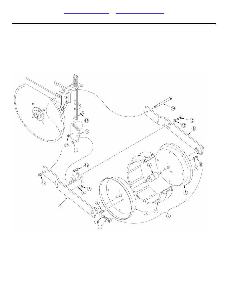 4" x 12" double arm press wheel (1983) | Great Plains 3PD30 Parts Manual User Manual | Page 124 / 194