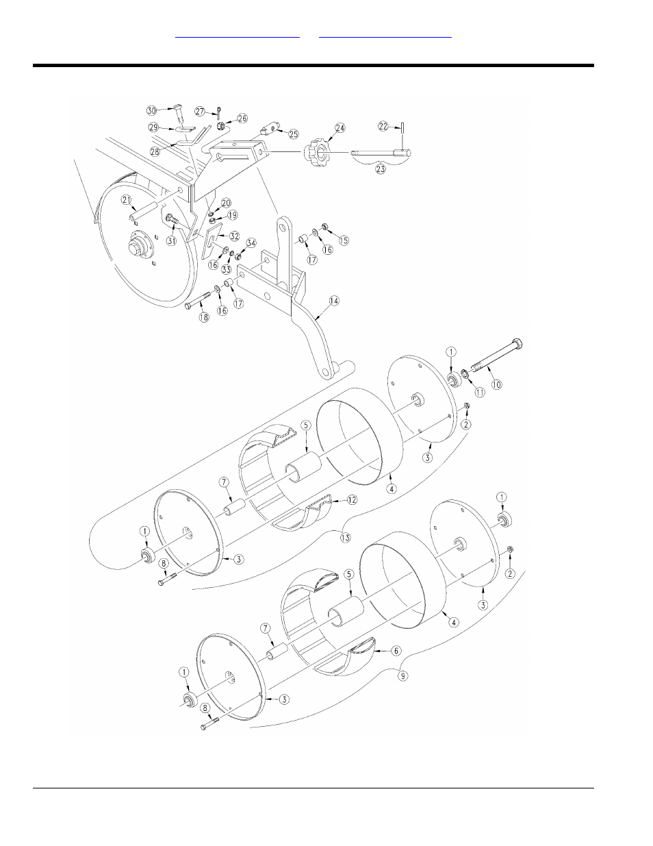 4" x 12" press wheel (1984 <-> 1990) | Great Plains 3PD30 Parts Manual User Manual | Page 126 / 194