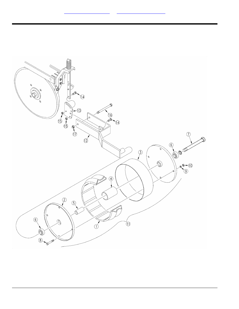 4" x 12" single arm press wheel (1983) | Great Plains 3PD30 Parts Manual User Manual | Page 128 / 194