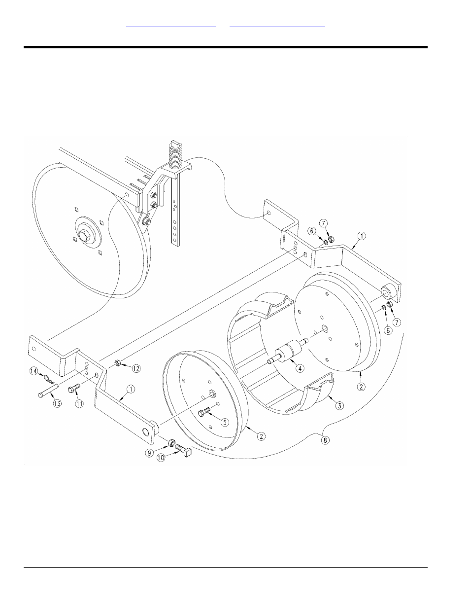 4" x 12" v-groove press wheel (1982 and earlier) | Great Plains 3PD30 Parts Manual User Manual | Page 130 / 194