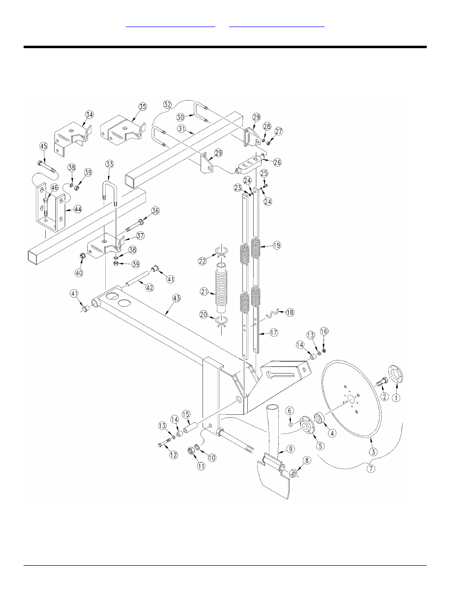 Single disk opener (1985 <-> 1990) | Great Plains 3PD30 Parts Manual User Manual | Page 96 / 194