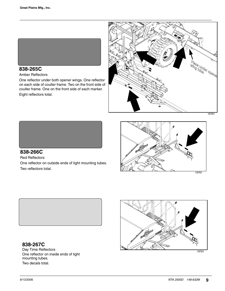 265c, 266c, 267c | Great Plains NTA2000D Operator Manual User Manual | Page 11 / 81