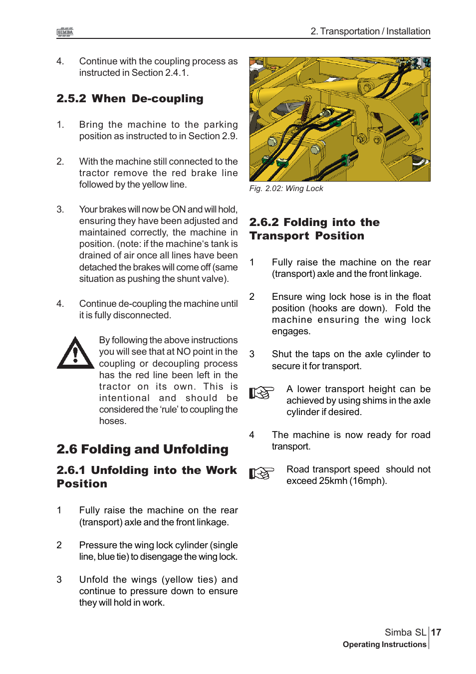 6 folding and unfolding | Great Plains P16843 Serial No 18009001 User Manual | Page 17 / 34