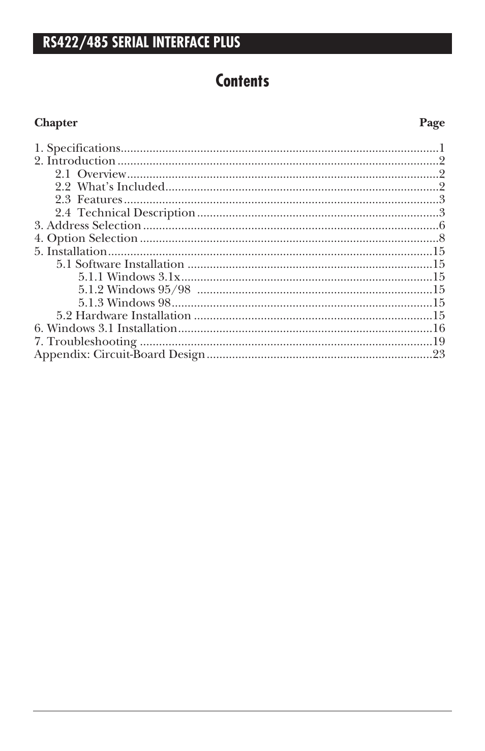 Black Box IC171C User Manual | Page 5 / 30