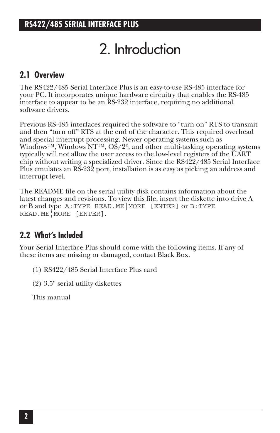 Introduction | Black Box IC171C User Manual | Page 7 / 30