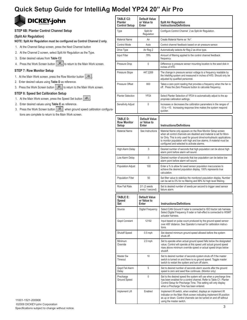 Great Plains YP2425A-3620 36 Row 20-Inch Quick Start User Manual | Page 3 / 5