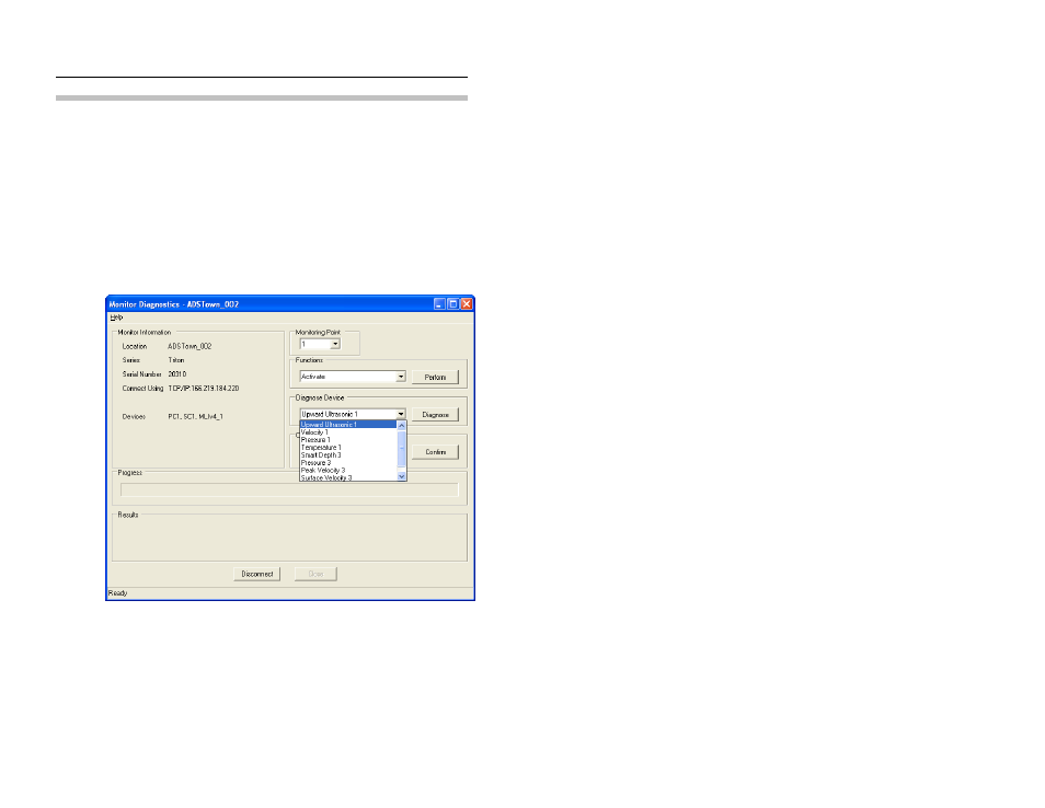 Ultrasonic depth diagnostics | ADS Environmental Services IETG FlowHawk QR 775012 A4 User Manual | Page 250 / 399