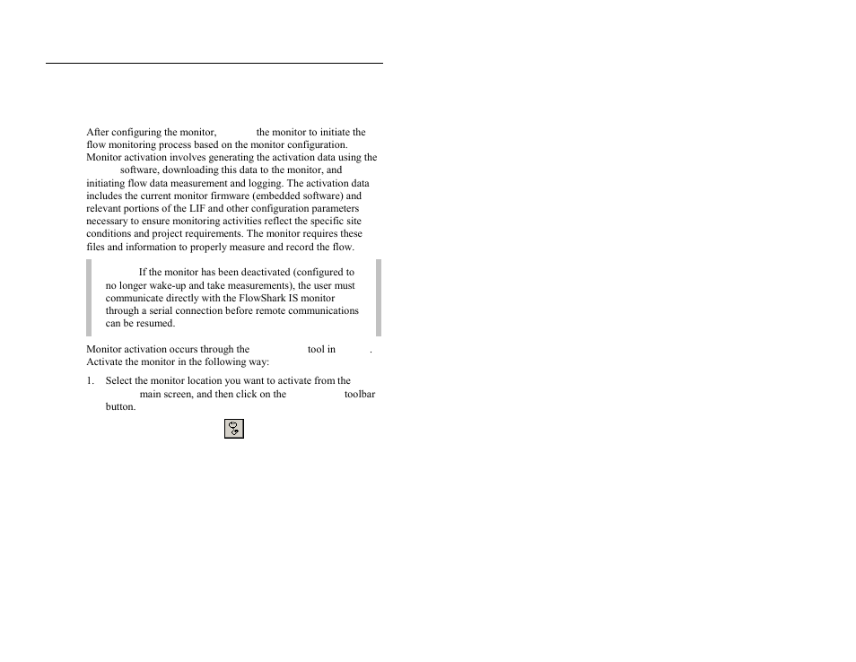 Activating the monitor | ADS Environmental Services FlowShark QR 775003 A2 User Manual | Page 153 / 236