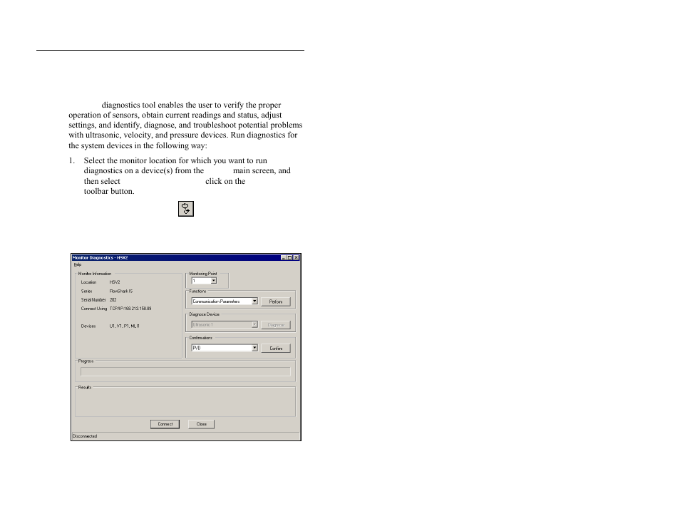 Running device diagnostics | ADS Environmental Services FlowShark QR 775003 A2 User Manual | Page 155 / 236