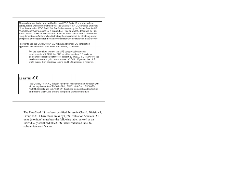 R&tte-ce information, U.s. hazardous area compliance | ADS Environmental Services FlowShark QR 775003 A2 User Manual | Page 17 / 236