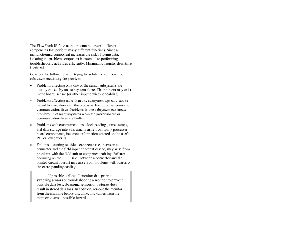 Troubleshooting | ADS Environmental Services FlowShark QR 775003 A2 User Manual | Page 203 / 236