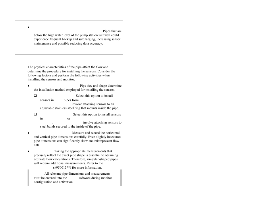 Pipe and manhole characteristics | ADS Environmental Services FlowShark QR 775003 A2 User Manual | Page 61 / 236