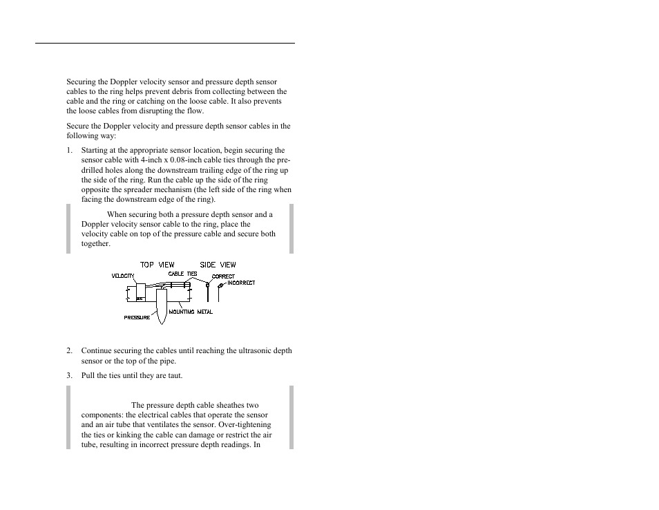 Securing the cables to the ring | ADS Environmental Services FlowShark QR 775003 A2 User Manual | Page 78 / 236
