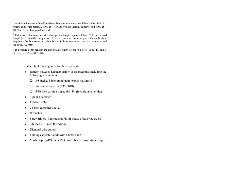 Gathering the tools and equipment | ADS Environmental Services FlowShark QR 775003 A2 User Manual | Page 85 / 236