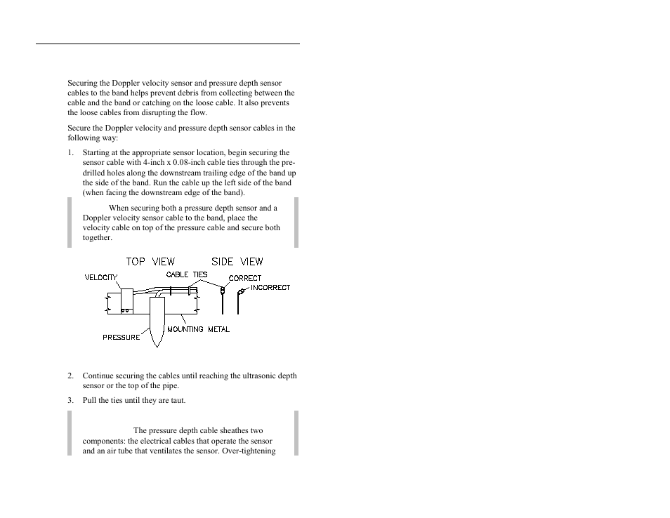 Securing the cables to the band | ADS Environmental Services FlowShark QR 775003 A2 User Manual | Page 98 / 236