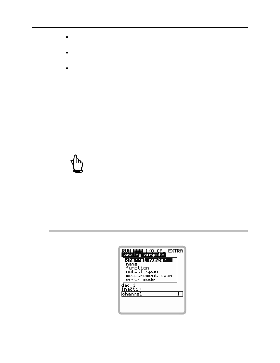 Logic, Parameter menu: analog outputs | ADS Environmental Services FlowShark Pulse QR 775004 A1 User Manual | Page 122 / 186