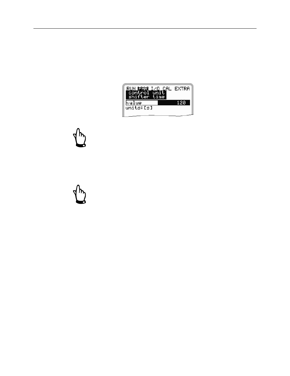 Slide valve run time/shifter time, Quick-close function | ADS Environmental Services FlowShark Pulse QR 775004 A1 User Manual | Page 133 / 186