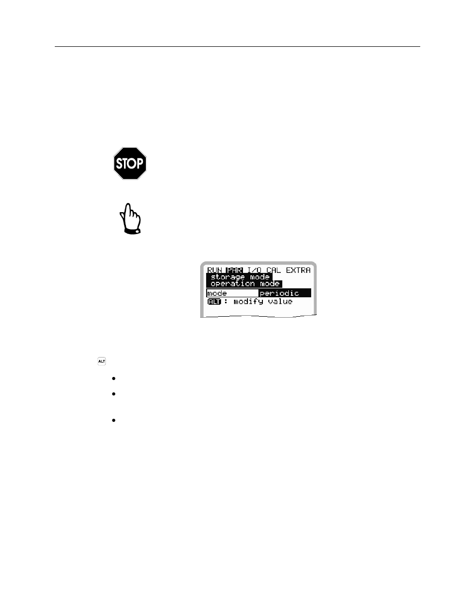 Operation mode, Mode | ADS Environmental Services FlowShark Pulse QR 775004 A1 User Manual | Page 140 / 186