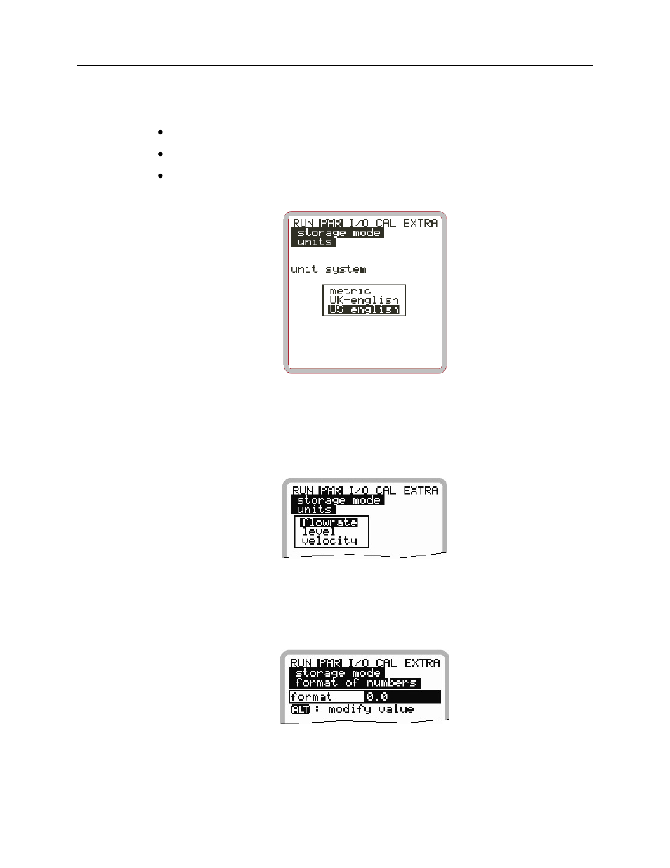 Unit system, Units, Format of numbers | ADS Environmental Services FlowShark Pulse QR 775004 A1 User Manual | Page 142 / 186