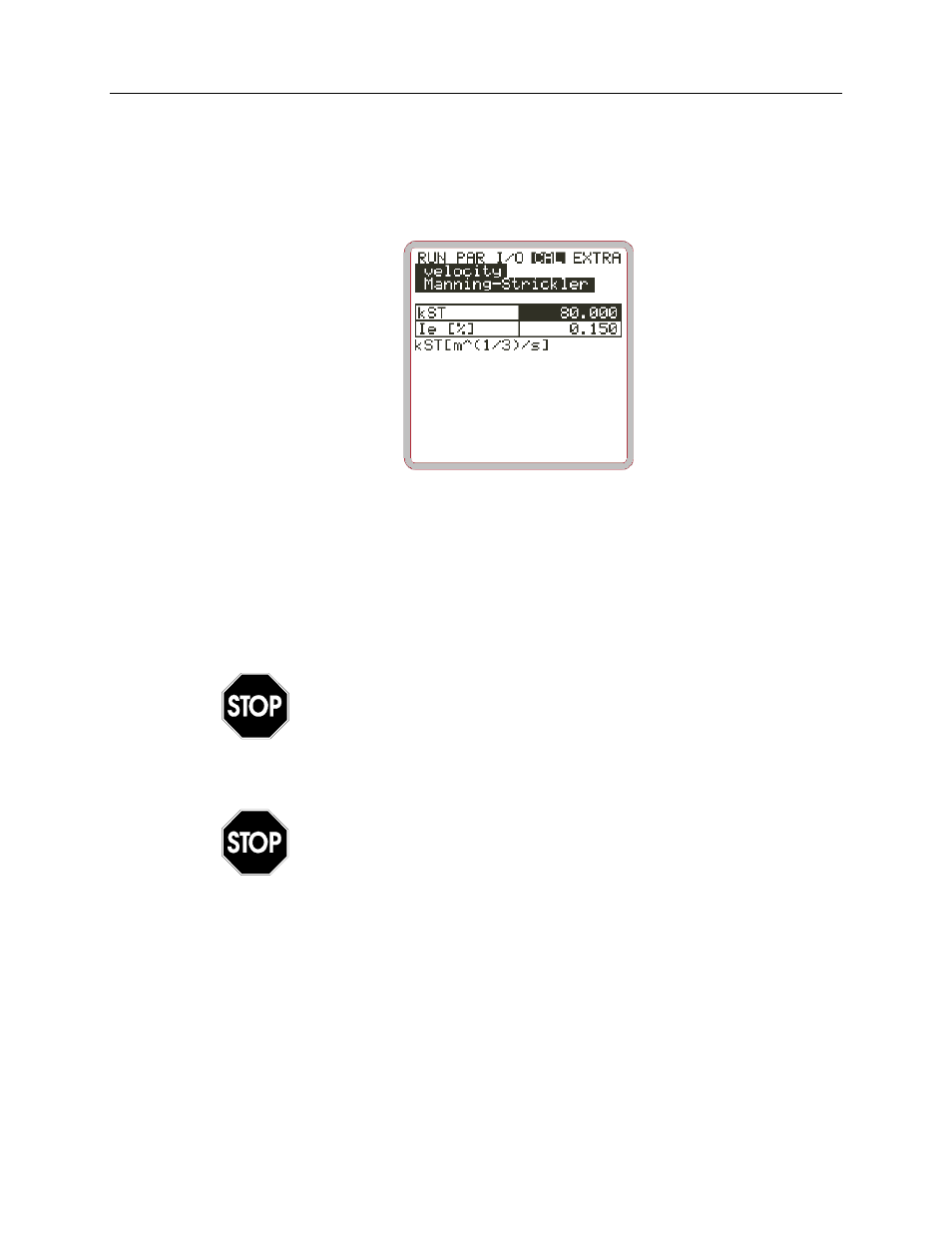 Manning-strickler, Auto calculation | ADS Environmental Services FlowShark Pulse QR 775004 A1 User Manual | Page 161 / 186
