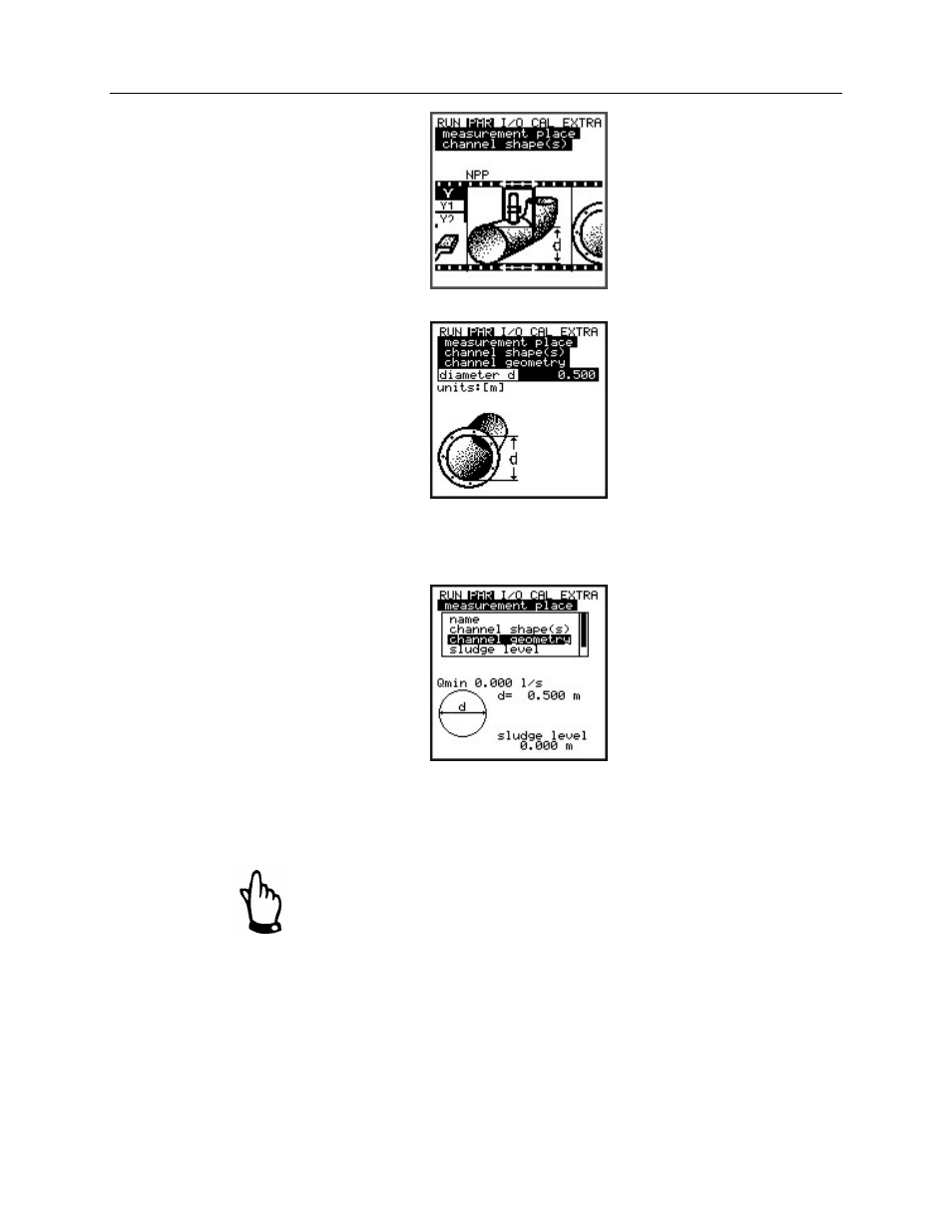 Channel geometry | ADS Environmental Services Portable FlowShark Pulse QR 775006 A2 User Manual | Page 118 / 209