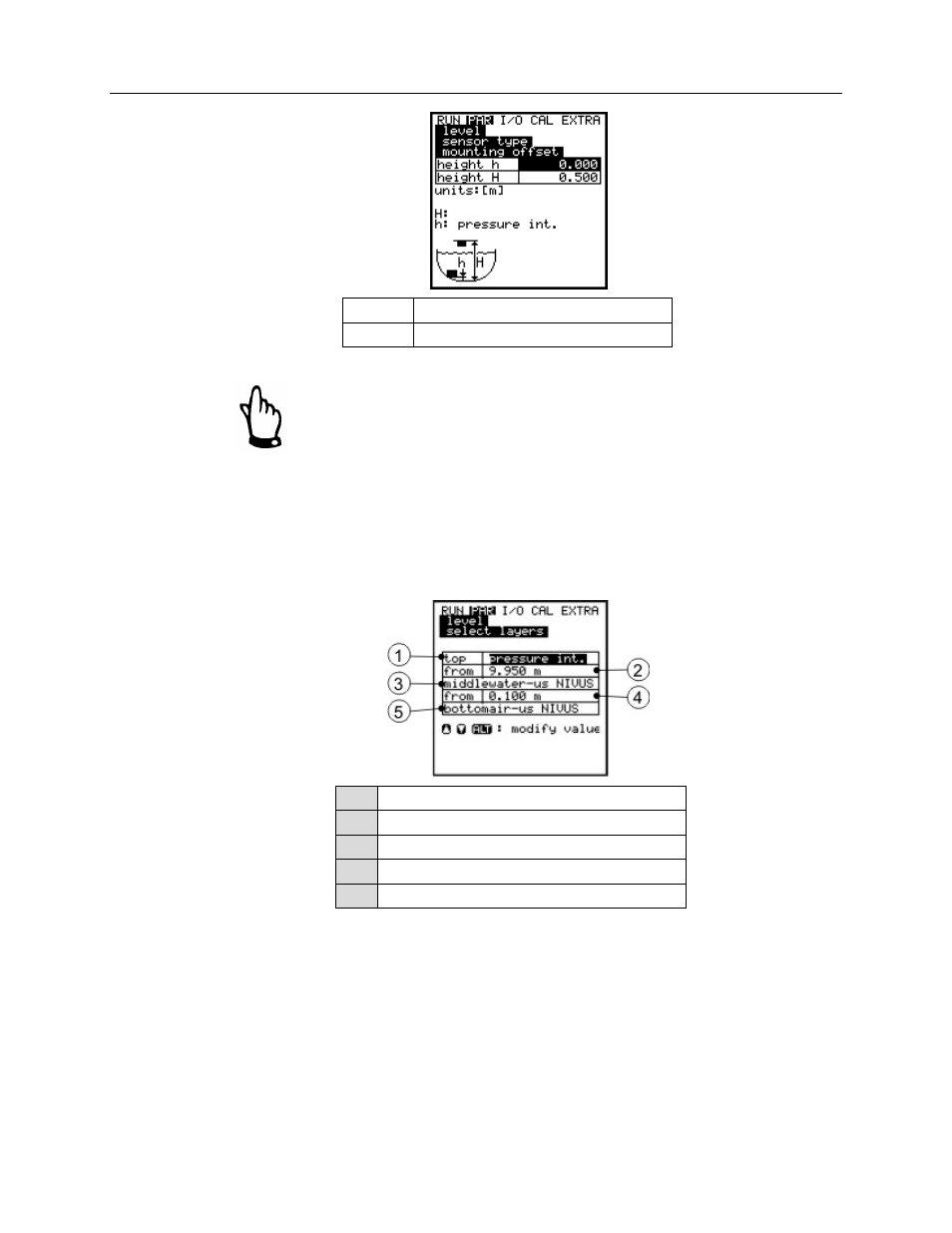 Select layers, Parameter settings 6-29 | ADS Environmental Services Portable FlowShark Pulse QR 775006 A2 User Manual | Page 128 / 209