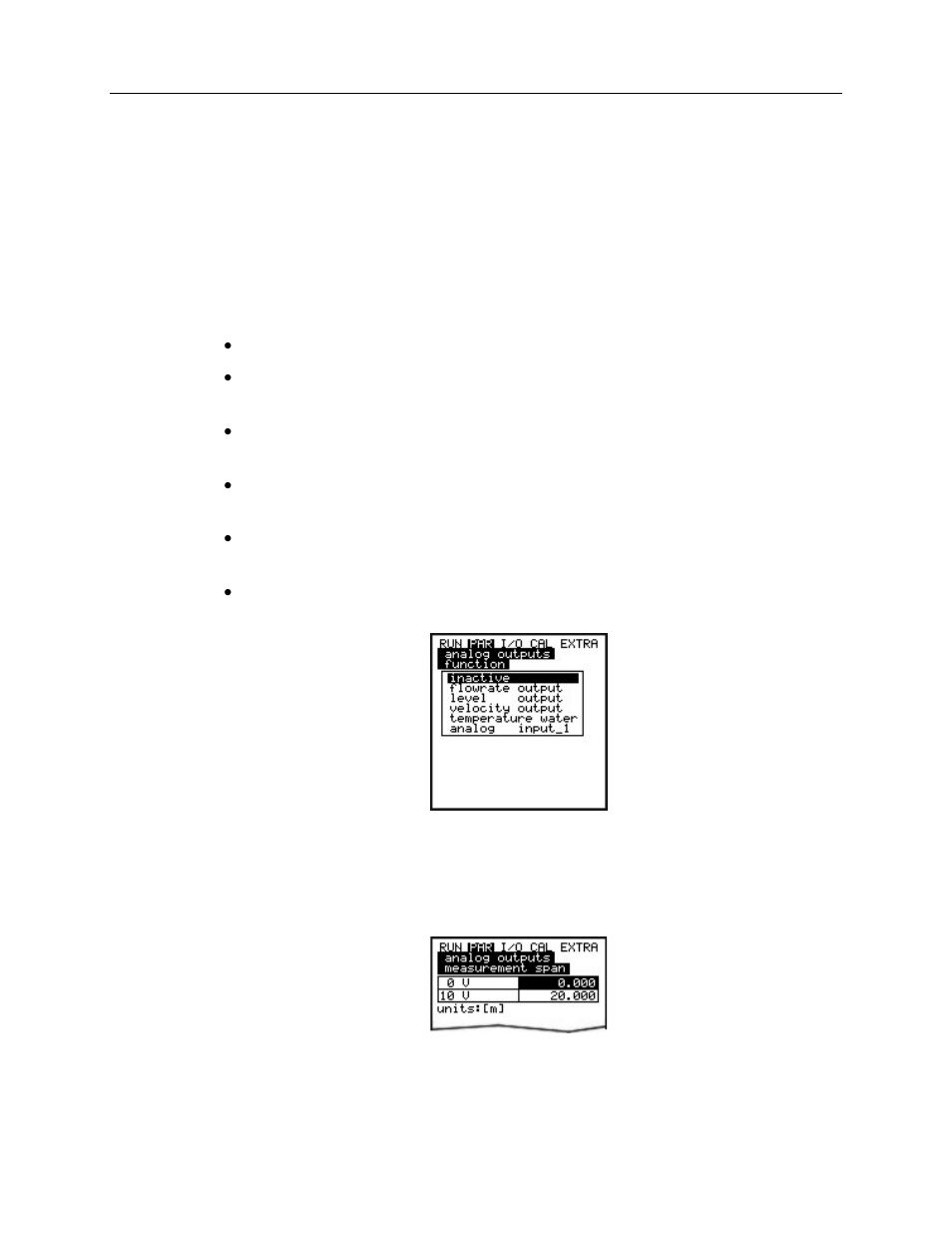 Name, Function, Measurement span (range) | ADS Environmental Services Portable FlowShark Pulse QR 775006 A2 User Manual | Page 132 / 209