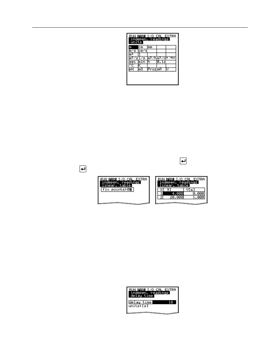 Linearization, Delay time | ADS Environmental Services Portable FlowShark Pulse QR 775006 A2 User Manual | Page 146 / 209