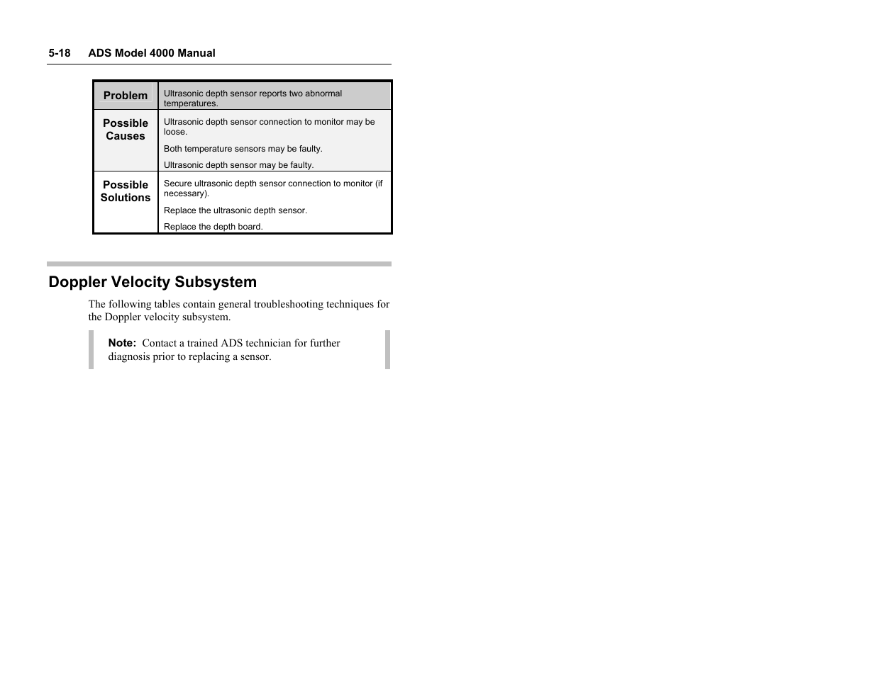 Doppler velocity subsystem | ADS Environmental Services Model 4000 530017 A0 User Manual | Page 104 / 125