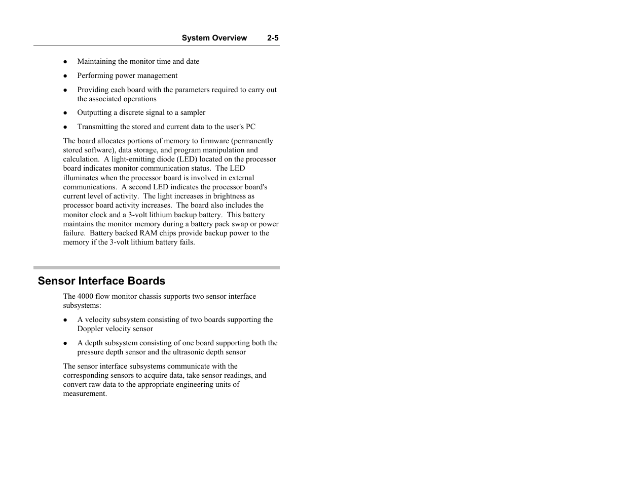 Sensor interface boards | ADS Environmental Services Model 4000 530017 A0 User Manual | Page 17 / 125