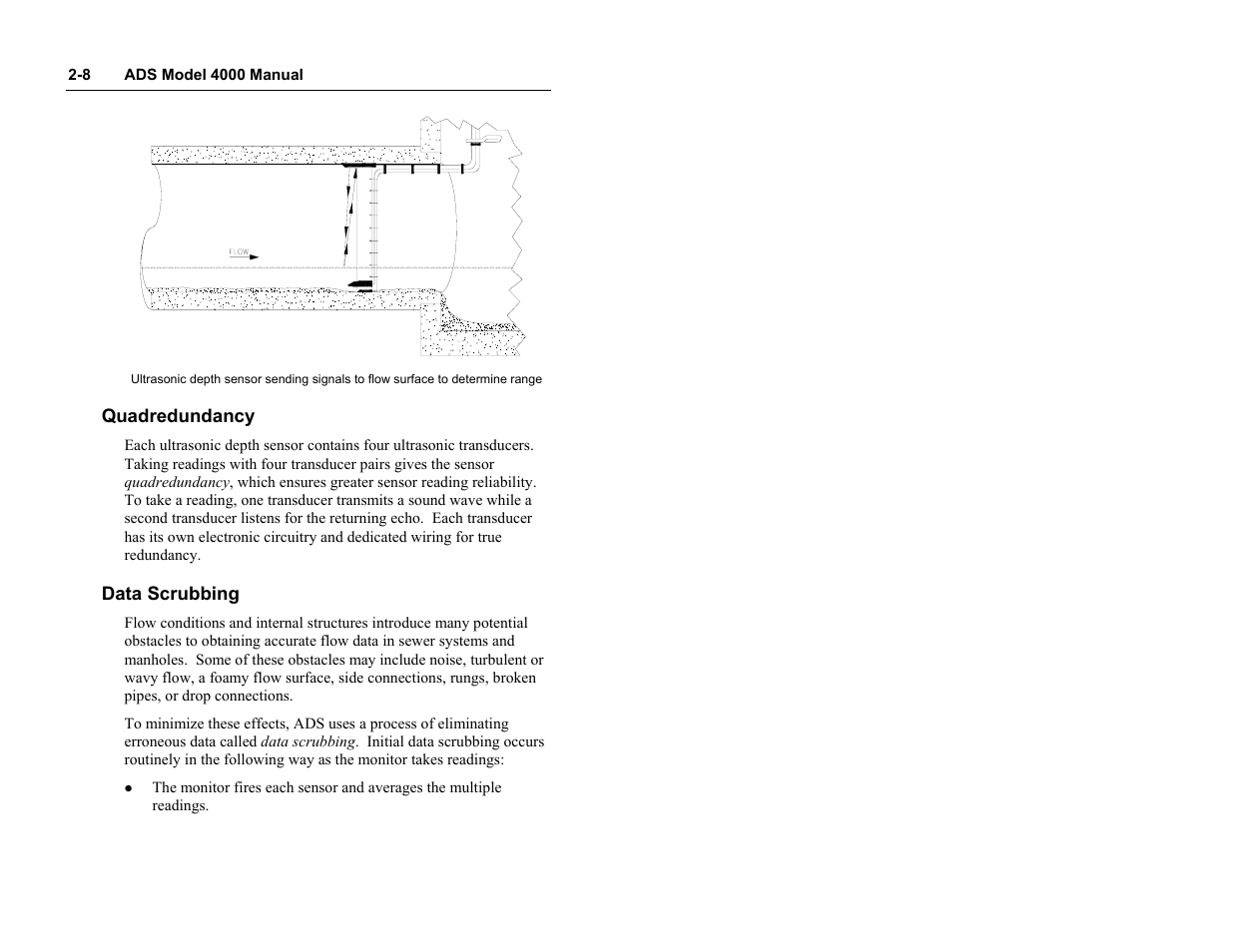 Quadredundancy, Data scrubbing | ADS Environmental Services Model 4000 530017 A0 User Manual | Page 20 / 125