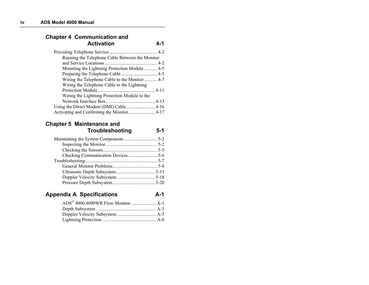 ADS Environmental Services Model 4000 530017 A0 User Manual | Page 4 / 125