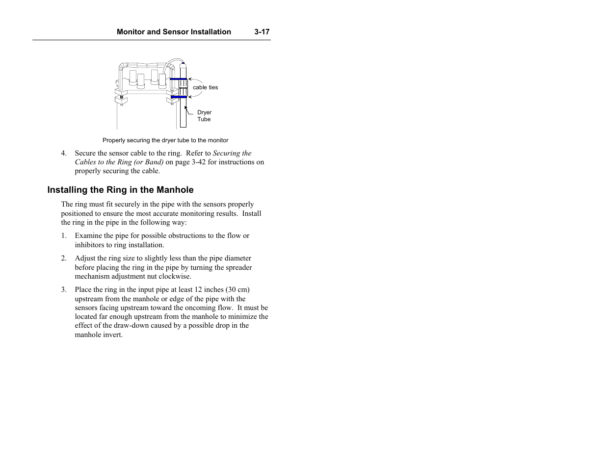 Installing the ring in the manhole | ADS Environmental Services Model 4000 530017 A0 User Manual | Page 40 / 125