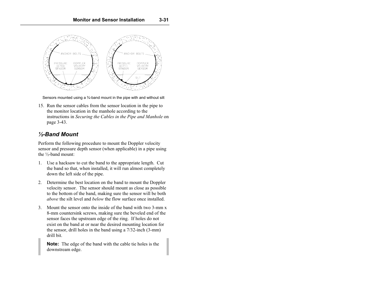 Band mount | ADS Environmental Services Model 4000 530017 A0 User Manual | Page 54 / 125