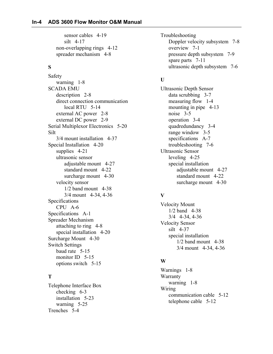 ADS Environmental Services Model 3600 530002 A2 User Manual | Page 133 / 133