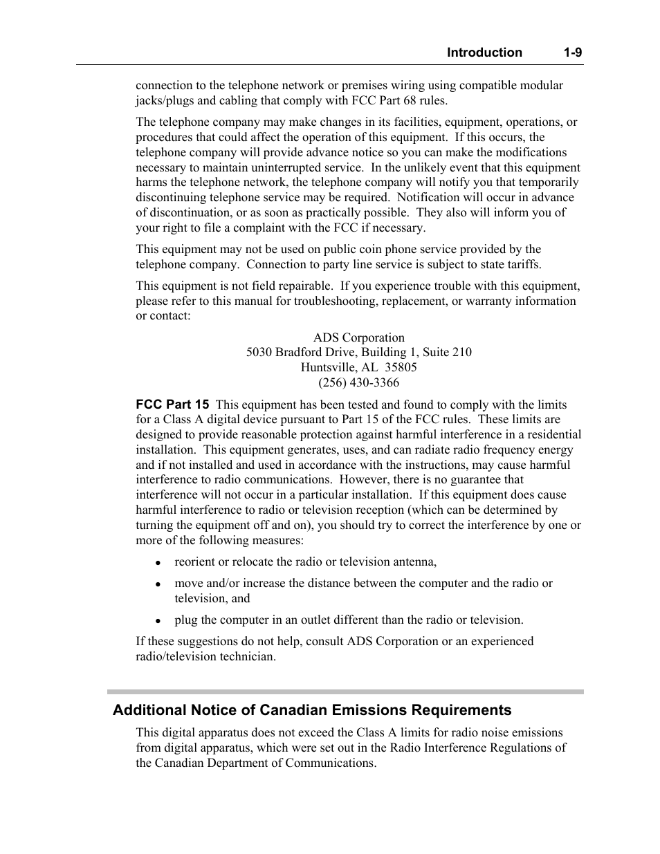 ADS Environmental Services Model 3600 530002 A2 User Manual | Page 14 / 133