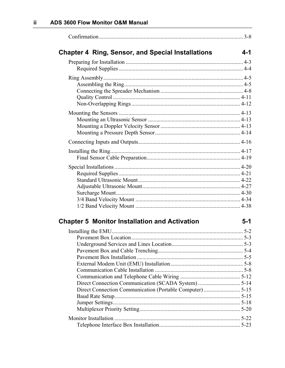 ADS Environmental Services Model 3600 530002 A2 User Manual | Page 4 / 133