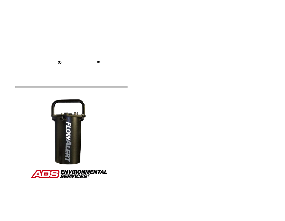 ADS Environmental Services FlowAlert QR 775011 A2 User Manual | 203 pages