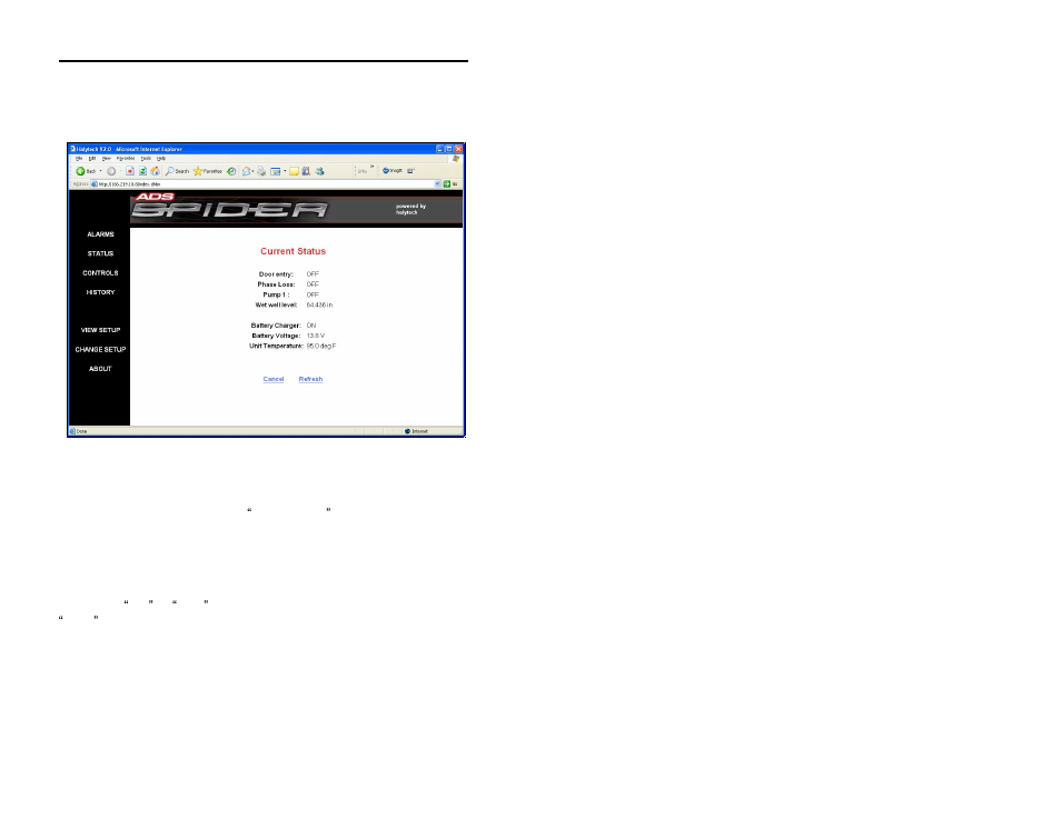Controls | ADS Environmental Services Spider QR 775010 A0 User Manual | Page 63 / 116